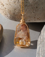 Load image into Gallery viewer, hematoid quartz pendant