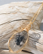 Load image into Gallery viewer, double pointed herkimer diamond pendant