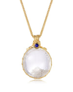 Load image into Gallery viewer, oval white seabed world phantom quartz pendant