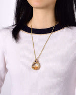 Load image into Gallery viewer, golden mountain hematoid quartz pendant