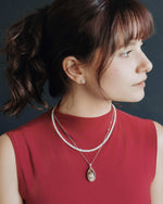 Load image into Gallery viewer, oval golden rutilated quartz pendant in silver setting