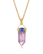 Load image into Gallery viewer, amethyst obelisk pendant