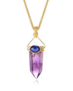 Load image into Gallery viewer, amethyst obelisk pendant