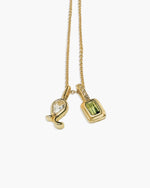 Load image into Gallery viewer, Leo Fluorite Zodiac Energy Necklace