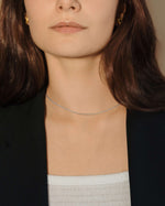 Load image into Gallery viewer, oval link silver chain necklace