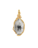 Load image into Gallery viewer, double pointed herkimer diamond pendant