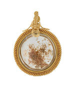 Load image into Gallery viewer, chunky oval seabed world phantom quartz pendant