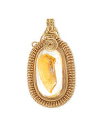 Load image into Gallery viewer, elegant hematoid quartz pendant