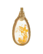 Load image into Gallery viewer, fancy hematoid quartz pendant