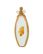 Load image into Gallery viewer, oval hematoid quartz pendant