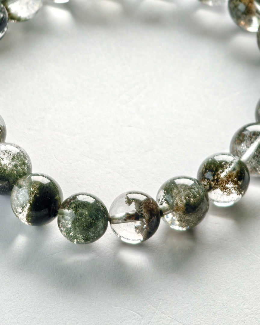 High-grade green phantom quartz bracelet