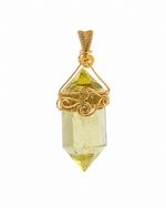 Load image into Gallery viewer, Handmade Double Pointed Citrine Pendant