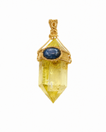 Load image into Gallery viewer, Handmade Double Pointed Citrine Pendant