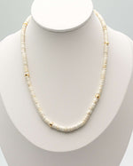 Load image into Gallery viewer, Egg Cream Chalcedony Stone Necklace