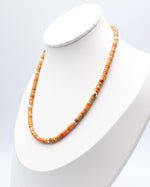 Load image into Gallery viewer, Orange Chalcedony Stone Necklace