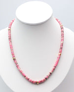 Load image into Gallery viewer, Pink Jade Stone Necklace
