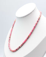 Load image into Gallery viewer, Pink Jade Stone Necklace