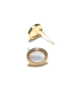 Load image into Gallery viewer, Golden Classical Oval Stud Earrings