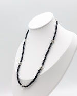 Load image into Gallery viewer, Black Pearl Cross Pendant Necklace