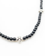 Load image into Gallery viewer, Black Pearl Cross Pendant Necklace