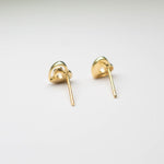 Load image into Gallery viewer, Golden Heart to Heart Stud Earrings