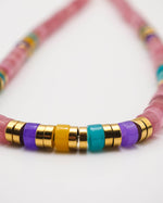 Load image into Gallery viewer, Macaron Chalcedony Stone Necklace