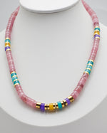 Load image into Gallery viewer, Macaron Chalcedony Stone Necklace