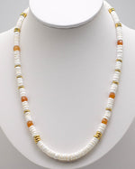 Load image into Gallery viewer, White Shell Stone Necklace