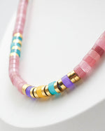 Load image into Gallery viewer, Macaron Chalcedony Stone Necklace