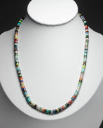 Load image into Gallery viewer, Rainbow Line Stone Necklace