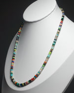Load image into Gallery viewer, Rainbow Line Stone Necklace