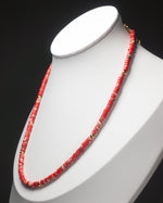Load image into Gallery viewer, Red Line Stone Necklace