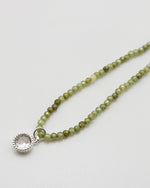 Load image into Gallery viewer, Green Crushed Stone Necklace