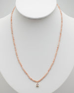 Load image into Gallery viewer, Pink Crushed Stone Necklace