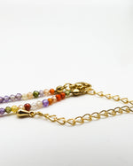 Load image into Gallery viewer, Rainbow Bead Chain Round Diamond Pendant