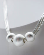Load image into Gallery viewer, Silver Bead Necklace
