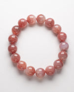 Load image into Gallery viewer, Pink Agate Bracelet (Coral Pink)