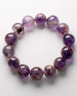 Load image into Gallery viewer, purple phantom quartz bracelet