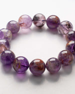 Load image into Gallery viewer, purple phantom quartz bracelet