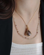 Load image into Gallery viewer, smoky super seven pendant