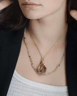 Load image into Gallery viewer, irregular shape smoky super seven pendant