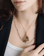 Load image into Gallery viewer, irregular shape smoky super seven pendant