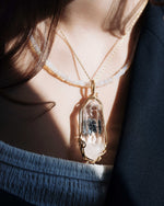 Load image into Gallery viewer, double pointed herkimer diamond pendant