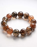 Load image into Gallery viewer, Super Seven Bracelet (Black Golden Inclusion)