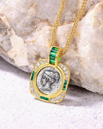 Load image into Gallery viewer, "Fortune Goddess" Coin Sterling Silver Necklace