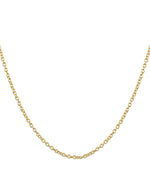 Load image into Gallery viewer, oval link golden chain necklace