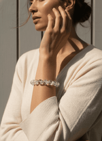Load image into Gallery viewer, White Phantom Quartz Bracelet (Half Layer)