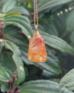 Load and play video in Gallery viewer, hematoid quartz pendant
