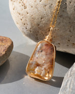 Load image into Gallery viewer, hematoid quartz pendant
