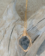 Load image into Gallery viewer, double pointed herkimer diamond pendant
